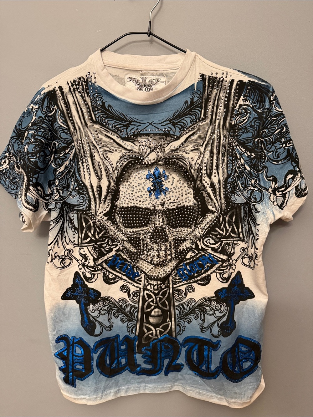 Y2K streetwear style Skull Graphic Tee